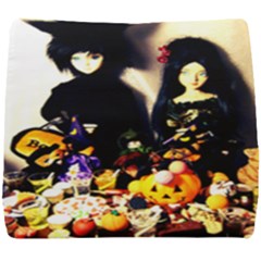 Old Halloween Photo Seat Cushion by snowwhitegirl