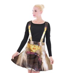 Eating Lunch Suspender Skater Skirt by snowwhitegirl