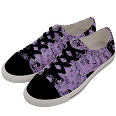 Lilac Yearbook 1 Men s Low Top Canvas Sneakers by snowwhitegirl