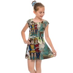 Angel Collage Kids Cap Sleeve Dress by snowwhitegirl