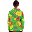 Orange Tropics Green Women s Zipper Hoodie View2