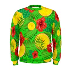 Orange Tropics Green Men s Sweatshirt by snowwhitegirl