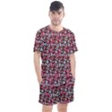 Lazy Cat Ombre Pattern Men s Mesh Tee and Shorts Set View1