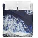 Blue Waves Sea Duvet Cover Double Side (Queen Size) View1