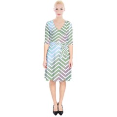 Ombre Zigzag 02 Wrap Up Cocktail Dress by snowwhitegirl