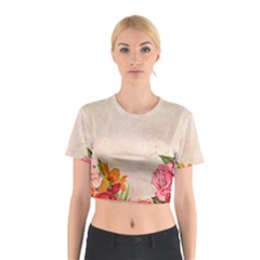 Flower 1646045 1920 Cotton Crop Top by vintage2030