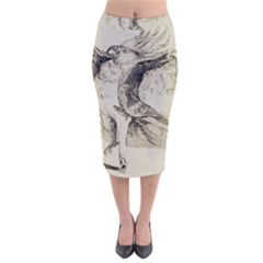 Bird 1515866 1280 Velvet Midi Pencil Skirt by vintage2030