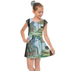 Town 1660349 1280 Kids Cap Sleeve Dress by vintage2030