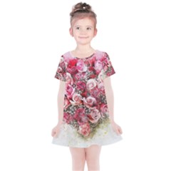 Flowers 2548756 1920 Kids  Simple Cotton Dress by vintage2030