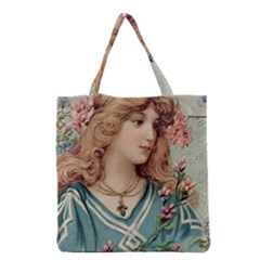 Lady Grocery Tote Bag by vintage2030