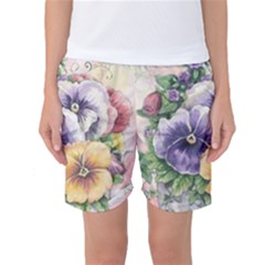 Lowers Pansy Women s Basketball Shorts by vintage2030