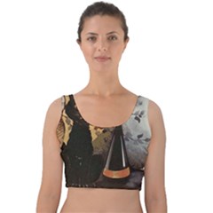 Owls 1461952 1920 Velvet Crop Top by vintage2030