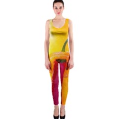 Three Red Chili Peppers One Piece Catsuit by FunnyCow