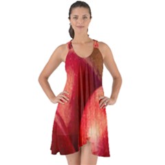 Three Red Apples Show Some Back Chiffon Dress by FunnyCow