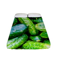 Pile Of Green Cucumbers Fitted Sheet (full/ Double Size) by FunnyCow