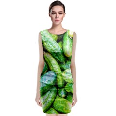 Pile Of Green Cucumbers Classic Sleeveless Midi Dress by FunnyCow