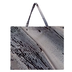 Black And White Zipper Large Tote Bag by WILLBIRDWELL