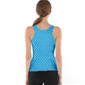 Mini White Polkadots on Oktoberfest Bavarian Blue Tank Top View2