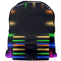 Neon Light Abstract Pattern Lines Giant Full Print Backpack by Sapixe