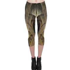 Fractal Art Graphic Design Image Capri Leggings  by Sapixe