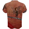 Cute Fairy Dancing On A Piano Men s Cotton Tee View2