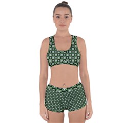 Soccer Ball Pattern Racerback Boyleg Bikini Set