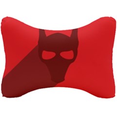 Skull Alien Species Red Character Seat Head Rest Cushion by Nexatart