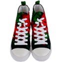 Red Tulip After The Shower Women s Mid-Top Canvas Sneakers View1