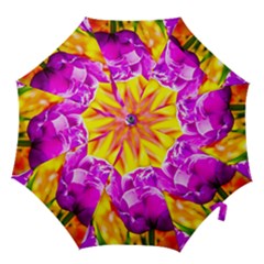 Violet Tulip Flowers Hook Handle Umbrellas (small) by FunnyCow