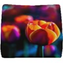 Red Tulips Seat Cushion View1