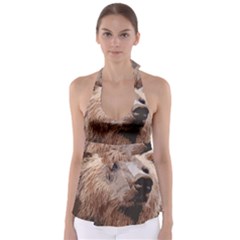 Bear Looking Babydoll Tankini Top by snowwhitegirl