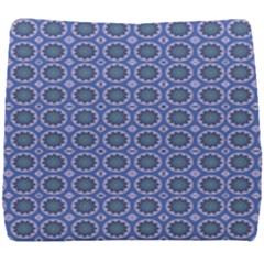 Floral Circles Blue Seat Cushion by BrightVibesDesign