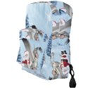 Santa Claus With Cute Pegasus In A Winter Landscape Full Print Backpack View3