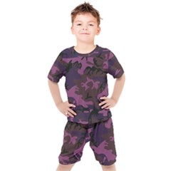 Camouflage Violet Kid s Set by snowwhitegirl