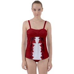 Canada Maple Leaf Twist Front Tankini Set by CanadaSouvenirs