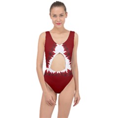 Canada Maple Leaf Center Cut Out Swimsuit by CanadaSouvenirs