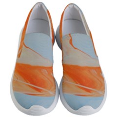 Orange And Blue Women s Lightweight Slip Ons by WILLBIRDWELL