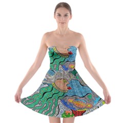 Universe Angel Strapless Bra Top Dress by chellerayartisans