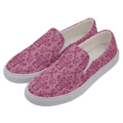 Victorian Pink Ornamental Men s Canvas Slip Ons by snowwhitegirl