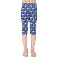 Frida Blue Kids  Capri Leggings  by snowwhitegirl