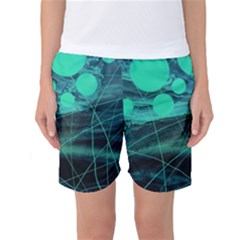 Neon Bubbles Women s Basketball Shorts by WILLBIRDWELL