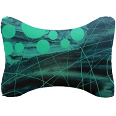 Neon Bubbles Seat Head Rest Cushion by WILLBIRDWELL