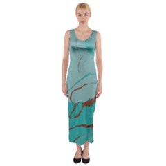 Copper Pond 2 Fitted Maxi Dress by WILLBIRDWELL