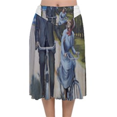 Bicycle 1763283 1280 Velvet Flared Midi Skirt by vintage2030