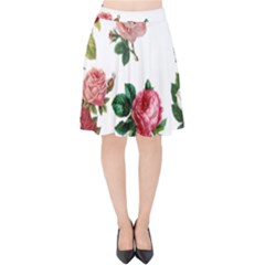 Roses 1770165 1920 Velvet High Waist Skirt by vintage2030