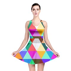 Triangles Pattern                                                    Reversible Skater Dress by LalyLauraFLM