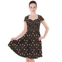 Brown Deer Trees Pattern Cap Sleeve Midi Dress by snowwhitegirl