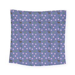 Blue Deer Pattern Square Tapestry (small) by snowwhitegirl