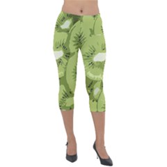 Kiwis Lightweight Velour Capri Leggings  by snowwhitegirl