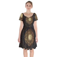 Steampunk 1636156 1920 Short Sleeve Bardot Dress by vintage2030